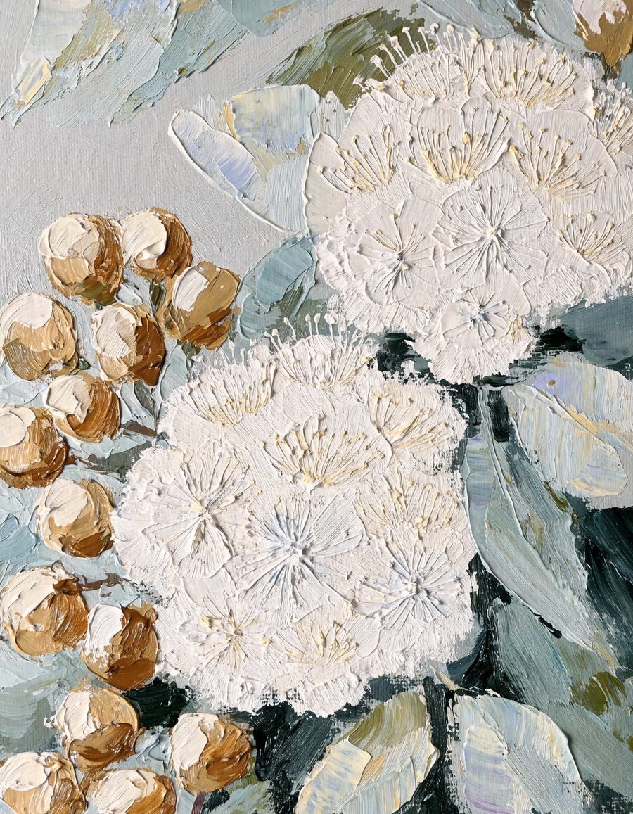 Cream gum blossom artwork